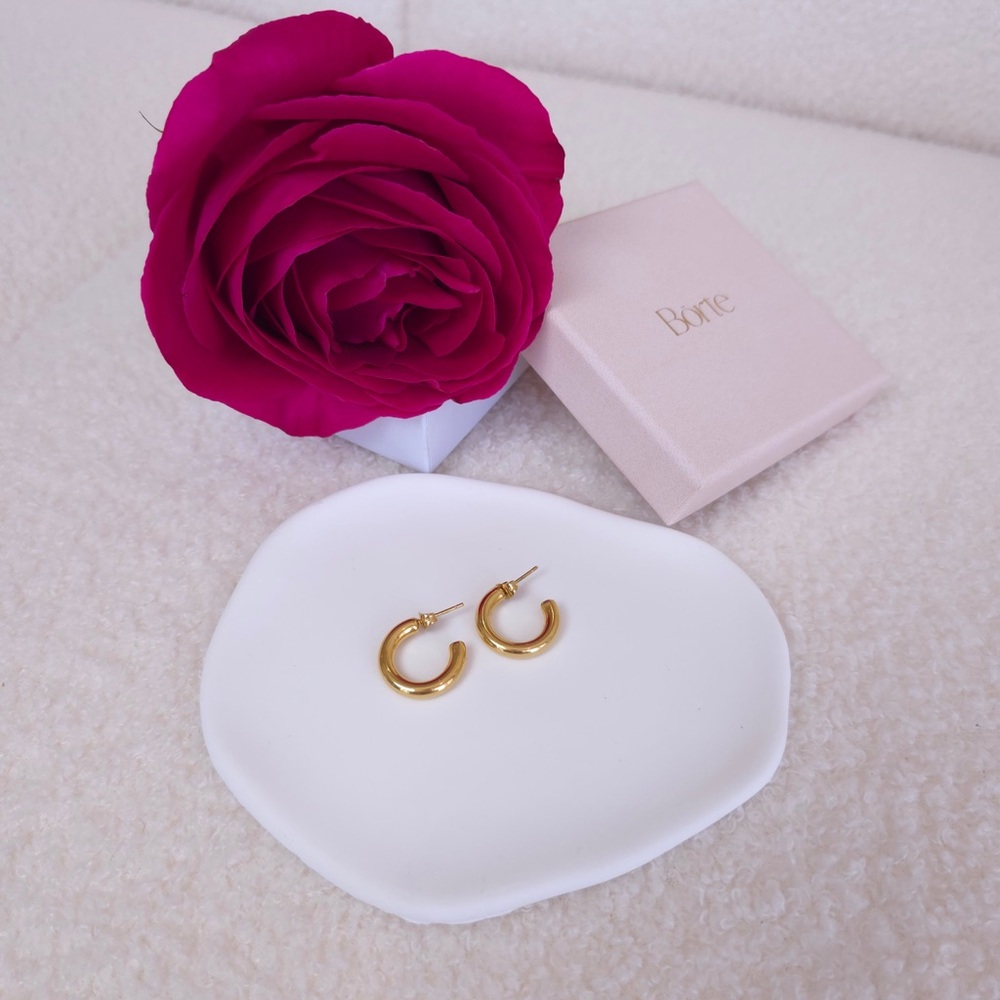 Gold Hoop Earrings by